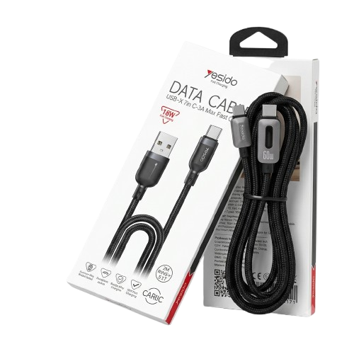 YESIDO CA133C – 2M USB-A TO USB-C CABLE