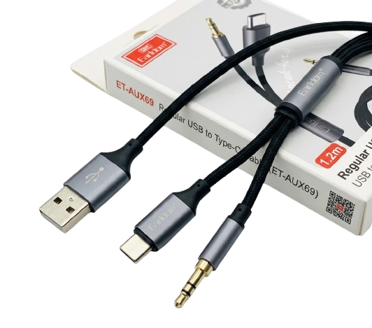 Earldom Regular USB to Type-C 1.2m Cable (ET-AUX69)