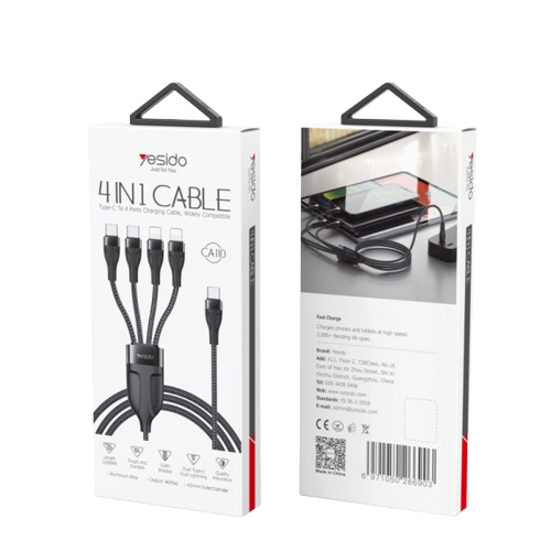 Yesido CA110 4 in 1 Charging Data Cable