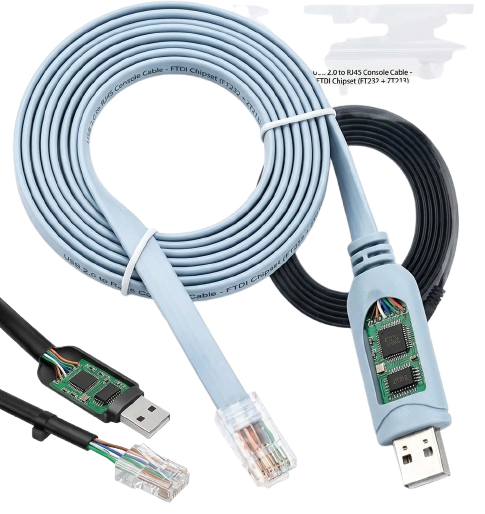 USB 2.0 to RJ45 Console Cable – FTDI Chipset (FT232 + ZT213)