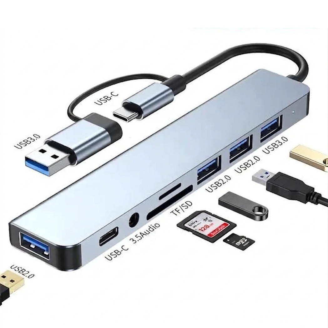 8-in-1 USB-A/C Multi-Function Hub