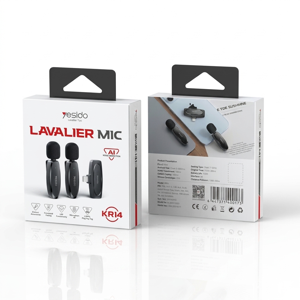Yesido KR14 Wireless Lavalier Microphone