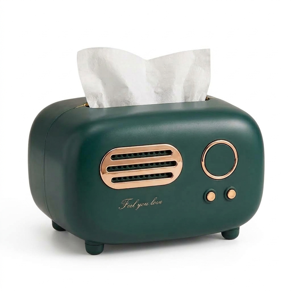 Retro Radio Tissue Box
