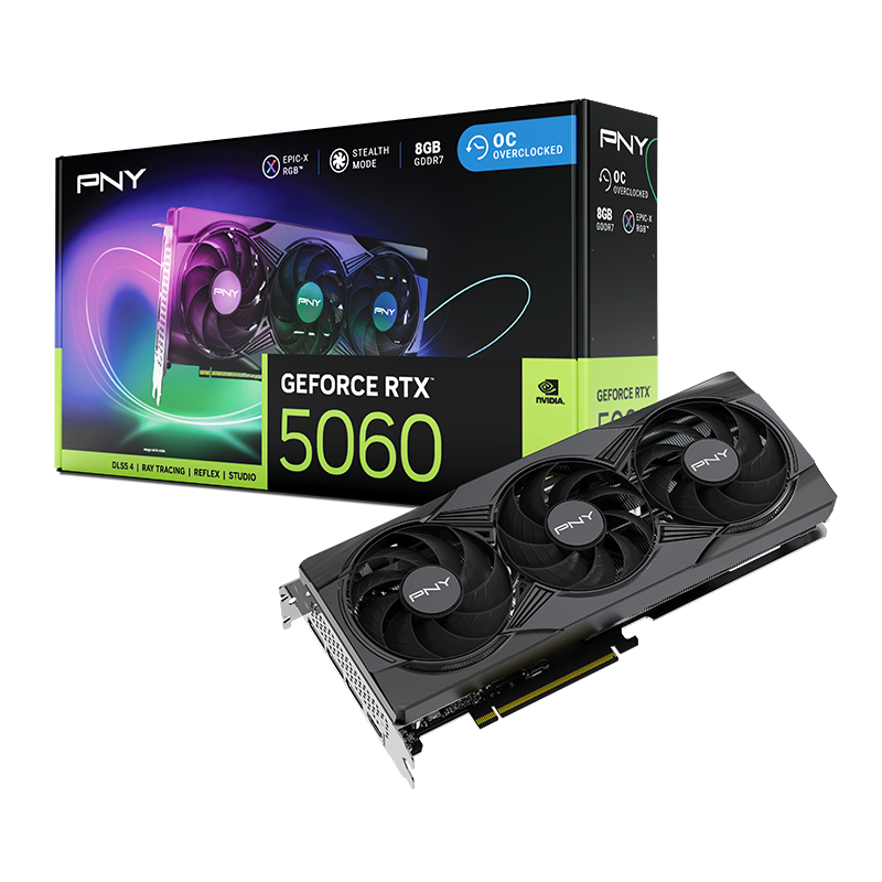 PNY GeForce RTX 5060 8GB GDDR7 Triple Fan