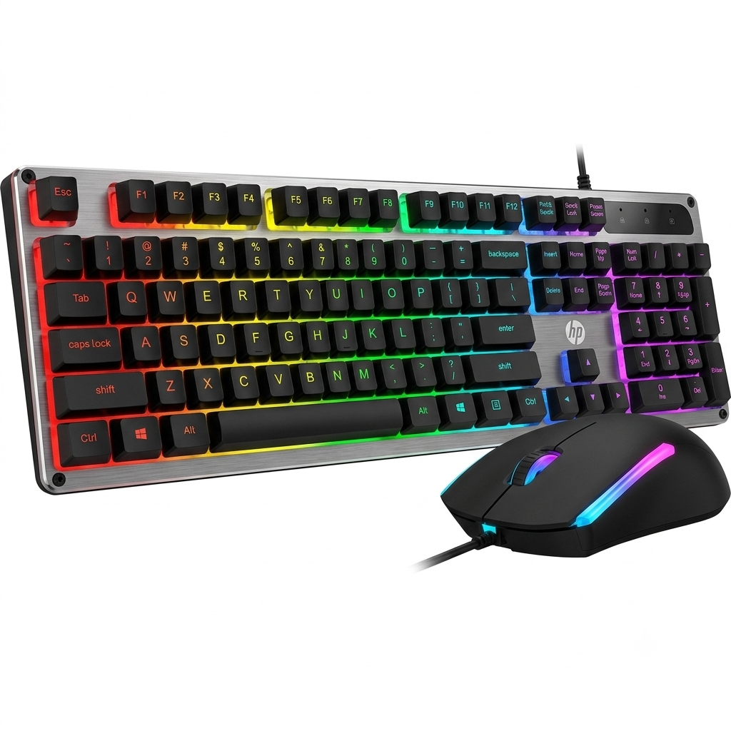 HP KM300F RGB Gaming Keyboard & Mouse Combo